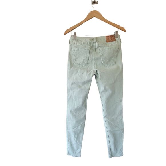 True Religion Jean Halle‎ Super Skinny  Mint Green - Picture 5 of 11